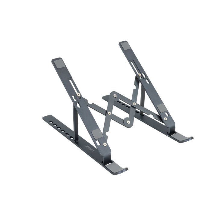 Soporte Elevador Para Portatil Tooq Tqlrs0033-al Gris Ultra-plegable Max 5kg 7 Niveles De Altura Max 11-15"