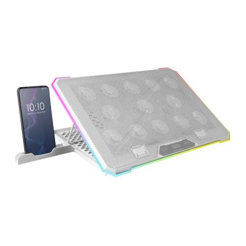 Base De Refrigeracion Para Portatiles Mars Gaming Mnbc13w Con Soporte De Movil tablet 13xfans Black