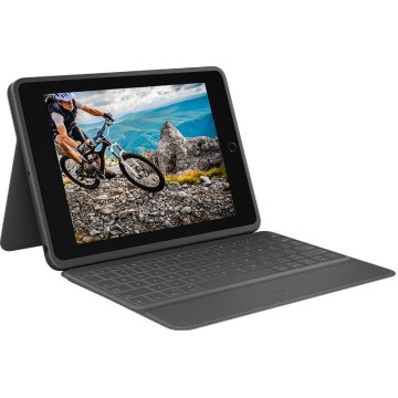 Teclado Bluetooth Funda Logitech Rugged Folio Para Ipad ( 7 Generacion) P n 920-009317 2