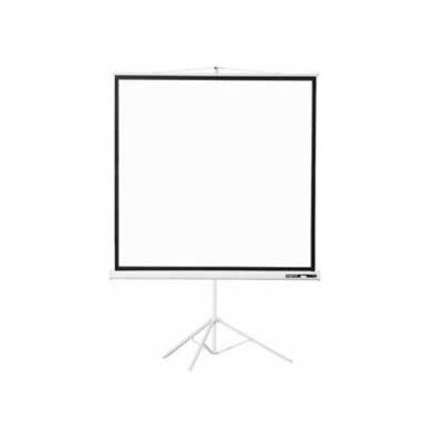 Pantalla Con Tripode Approx (100") 180x180 Para Proyector, Tela Blanco Mate Y Trasera Negra Opaca