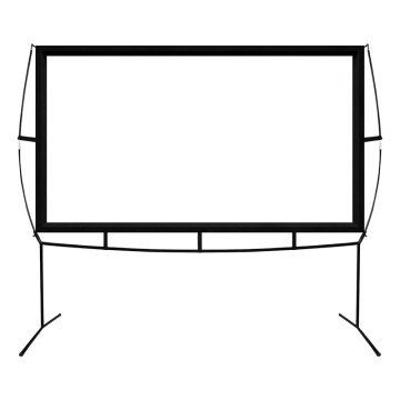 Pantalla Mural Portatil Approx 120" 273x158 Cm Marco Plegable De Hierro Proyeccion De Doble Cara Bolsa De Transporte