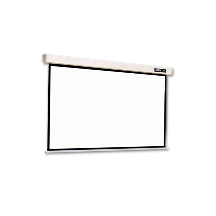 Pantalla Panoramica Mural Electrica Approx (120") 265x149cm Proyector Techo pared - Con Mando A Distancia - Tela Blanco Mate 