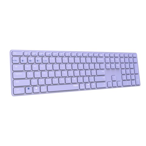 Teclado Rapoo Wireless Y Bluetooth E9800m 2.4ghz Bt 3.0 5.0 Diseño Ultrafino Bateria Lilabase Aluminio Multi Mode