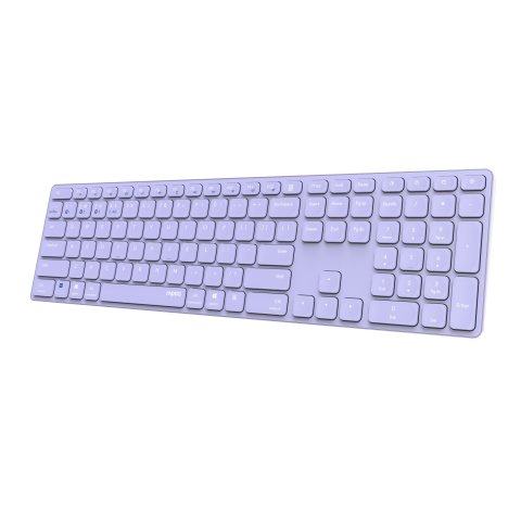 Teclado Rapoo Wireless Y Bluetooth E9800m 2.4ghz Bt 3.0 5.0 Diseño Ultrafino Bateria Lilabase Aluminio Multi Mode