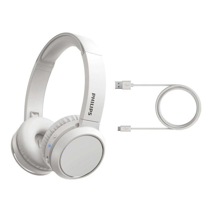 Headset Bluetooth Philips Tah4205wt 00 Bt 5.0 Drivers 32mm Micro Integrado Color Blanco