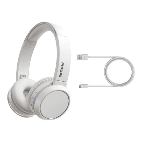Headset Bluetooth Philips Tah4205wt 00 Bt 5.0 Drivers 32mm Micro Integrado Color Blanco