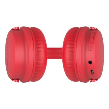 Headset Bluetooth Energy System Style 3 Plegables Bt 5.1 Deep Bass Bateria 25h Microfono Color Rojo 2