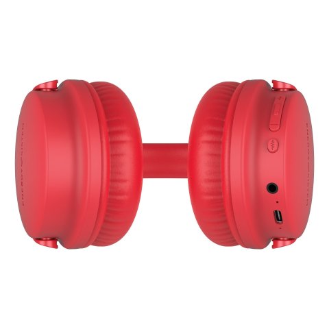Headset Bluetooth Energy System Style 3 Plegables Bt 5.1 Deep Bass Bateria 25h Microfono Color Rojo