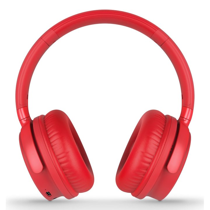 Headset Bluetooth Energy System Style 3 Plegables Bt 5.1 Deep Bass Bateria 25h Microfono Color Rojo