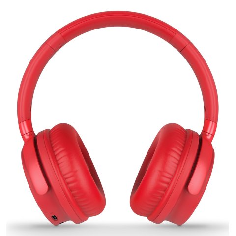 Headset Bluetooth Energy System Style 3 Plegables Bt 5.1 Deep Bass Bateria 25h Microfono Color Rojo