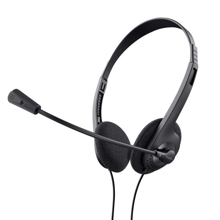 Headset Trust Primo Microfono Incorporado - Control De Volumen - Conector 3.5mm Negro 21665