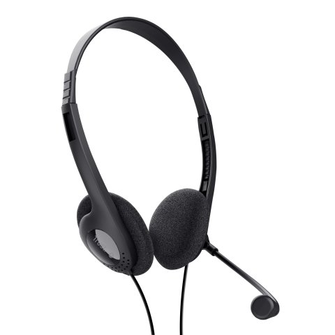 Headset Trust Primo Microfono Incorporado - Control De Volumen - Conector 3.5mm Negro 21665