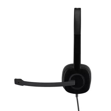 Headset Logitech Stereo H151 Microfono Control De Volumen Jack 3.5" P n 981-000589 2