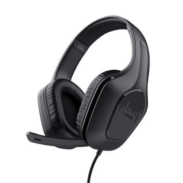 Headset Trust Gaming Gxt 415 Zirox 24990 Ligeros Microfono Negros Jack 3.5mm