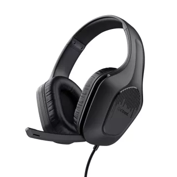 Headset Trust Gaming Gxt 415 Zirox 24990 Ligeros Microfono Negros Jack 3.5mm