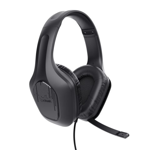 Headset Trust Gaming Gxt 415 Zirox 24990 Ligeros Microfono Negros Jack 3.5mm
