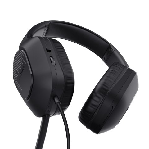 Headset Trust Gaming Gxt 415 Zirox 24990 Ligeros Microfono Negros Jack 3.5mm