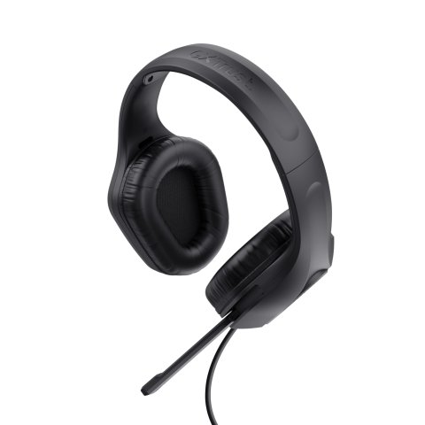 Headset Trust Gaming Gxt 415 Zirox 24990 Ligeros Microfono Negros Jack 3.5mm