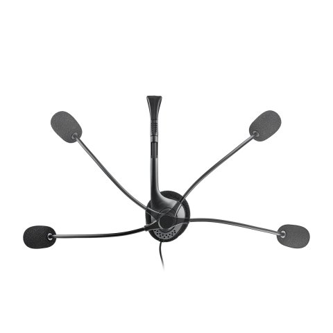 Headset Ngs Ms103 Max Con Microfono Y Control De Volumen Jack 3.5 Cable De 1.5m