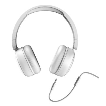 Headset Energy System Funvibe Cable Extraible Jack 3.5 Con Microfono Integrado Color Blanco 2