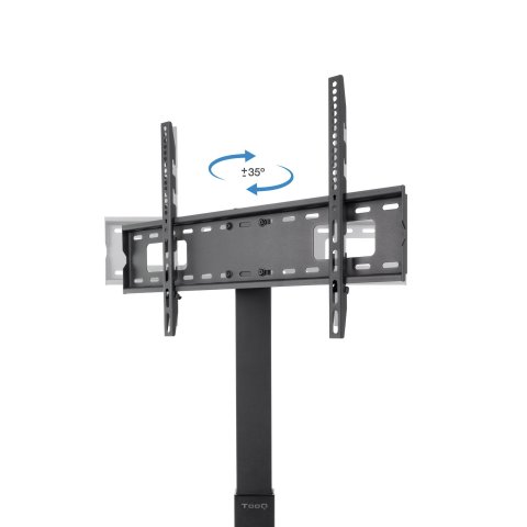 Soporte De Suelo Tooq Fs2285m-b Para Pantallas De 37 Hasta 70  Vesa Max. 600x400 Min. 200x200 Ajustable En Altura Max. 40kg