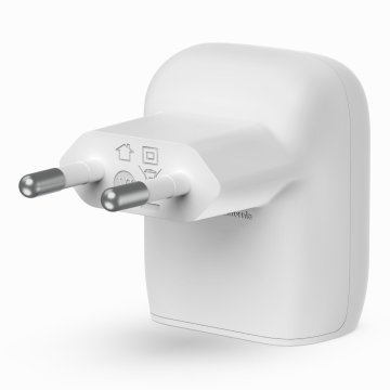 Cargador De Pared Belkin Wca006vfwh Boost Charge Usb-c 20w Blanco + Cable Usb-c Lightning 1m  2