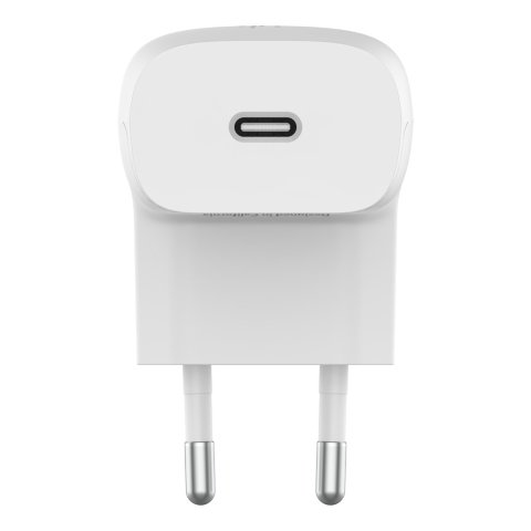 Cargador De Pared Belkin Wca006vfwh Boost Charge Usb-c 20w Blanco + Cable Usb-c Lightning 1m 