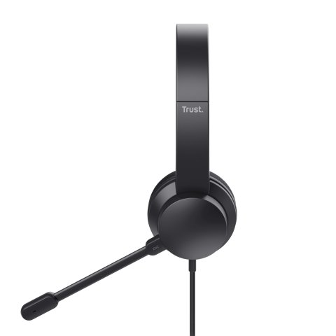 Headset Trust Ayda 25089 Usb Adaptador Usb-c Microfono Plegable Con Cancelacion De Ruido Diadema Aju