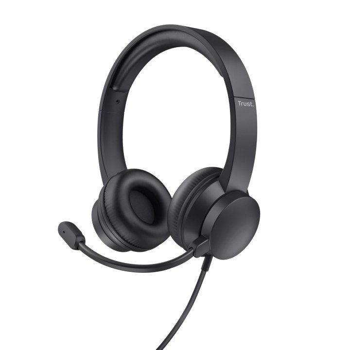 Headset Trust Hs-201 25373 Usb Microfono Plegable Diadema Ajustable