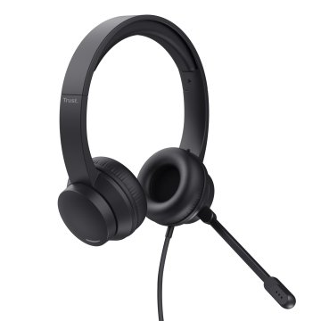 Headset Trust Hs-201 25373 Usb Microfono Plegable Diadema Ajustable 2