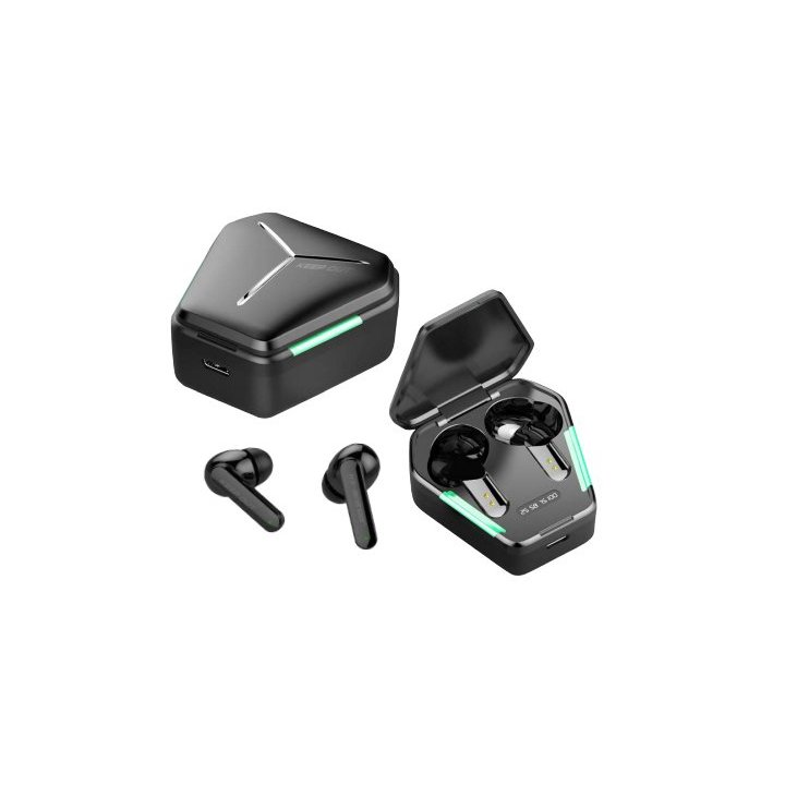 Auricular Bluetooth Keep Out Diseño Gaming Bt-5.0 Base Con Bateria Conexion Type C Color Negro