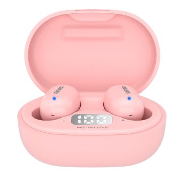 Auricular Bluetooth Intrauditivo Aiwa Ebtw-150pk Pink Bt 5.0 Tws Estuche De Recarga Con Bateria De Litio