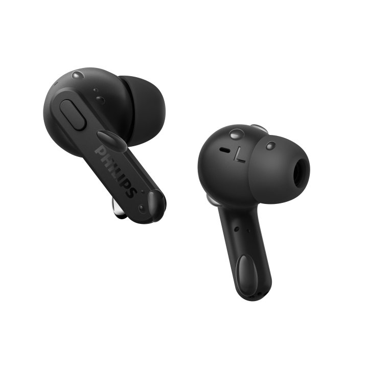 Auriculares Bluetooth Intrauditivos Philips Tat2206bk 00 Black Ipx4 Estuche De Carga