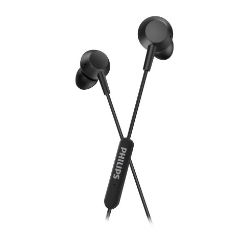 Auricular Intrauditivo Usb-c Con Microfono Philips Tae5008bk Color Negro Control Remoto Integrado