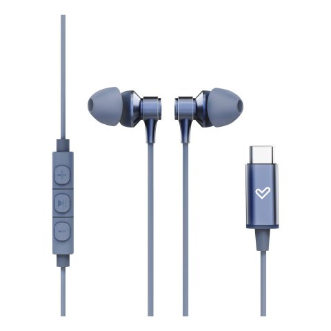 Auricular Intrauditivo Energy Sistem Metallized Usb-c Control Remoto Aluminio Azul Con Mic