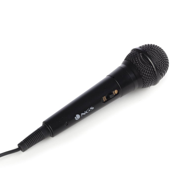 Microfono Ngs Singer Fire Especial Karaoke Jack 6.3 Mm Cable 3mtr