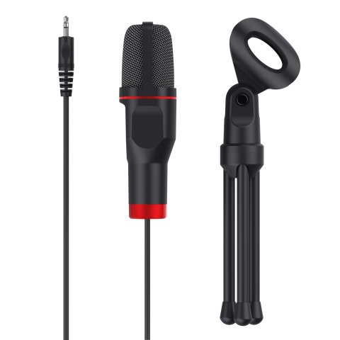 Microfono Trust Mico Con Tripode Conexiones Jack 3.5mm Y Usb Cable 1.8m 23791