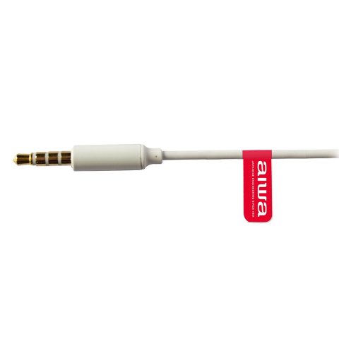 Auricular Intrauditivo Aiwa Estm-500wt White Diamond Carcasa De Alumino Driver 10mm Con Iman N40 Y Diafragma De Titanio Contr