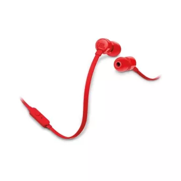 Auricular Jbl Tune T160 Red Microfono Integrado Jack 3.5mm Sonido Pure Bass Color Rojo