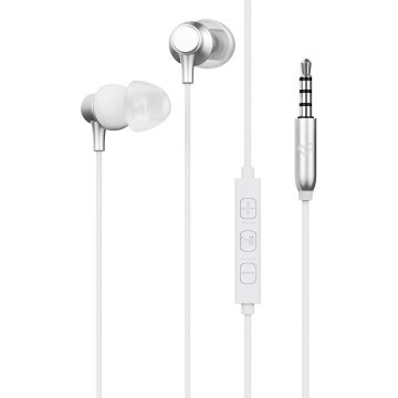 Auricular Intrauditivo Energy Sistem Metallized Jack 3.5mm Control Remoto Aluminio Blanco Con Mic 2