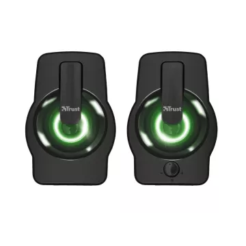 Altavoces 2.0 Trust 2.0 Gemi Rgb 12w Rms Iluminacion Led Alimentados Por Usb Color Negro 22948 2