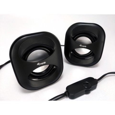 Altavoces 2.0 Equip Life Mini 6w Rms Color Negro Jack 3.5" Alimetancion Usb