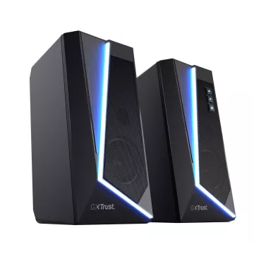 Altavoces 2.0 Trust 2.0 Zoxa Rgb 6w Rms 12w Max 6 Modos Iluminacion Autoalimentado Usb Led Color Negro 24070 2