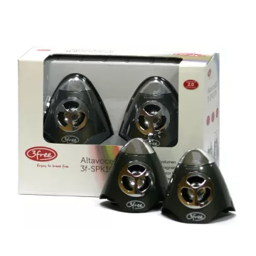 Altavoces 2.0 3free Spk100w 2w+2w Negro Alimentacion Por Usb
