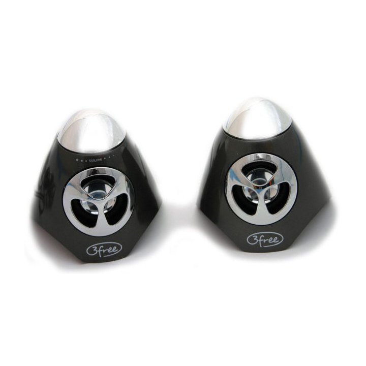 Altavoces 2.0 3free Spk100w 2w+2w Negro Alimentacion Por Usb