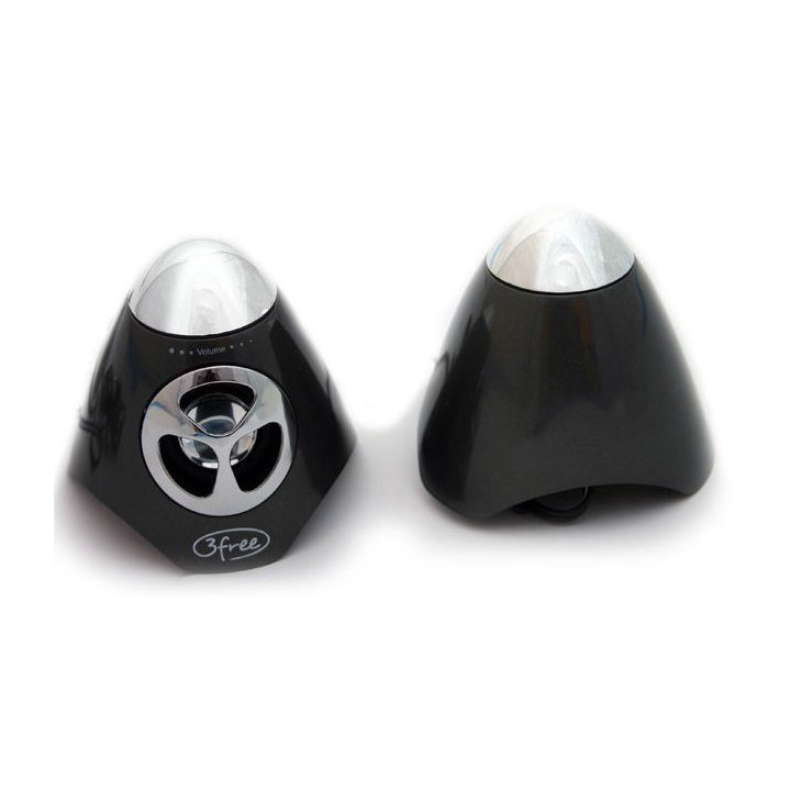 Altavoces 2.0 3free Spk100w 2w+2w Negro Alimentacion Por Usb