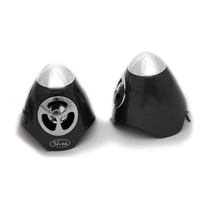 Altavoces 2.0 3free Spk100w 2w+2w Negro Alimentacion Por Usb