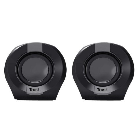 Altavoces 2.0 Trust Polo 25164 4w Rms Max 8w Control De Volumen Jack 3.5 Alimentados Por Usb Color Negro 25164