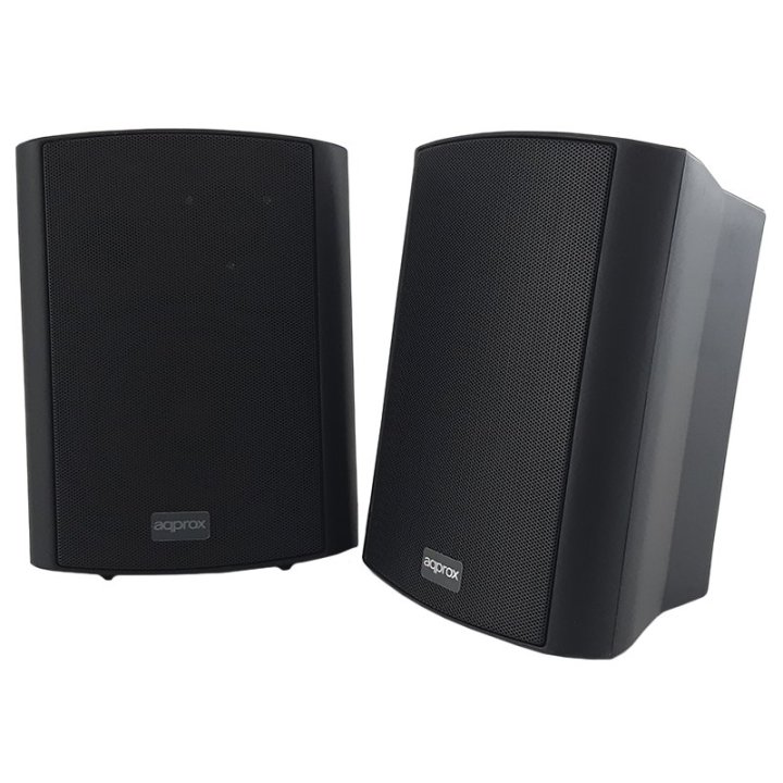 Altavoces 2.0 Autoamplificados Approx Color Negro 30w Por Canal Input 2xrca 1xjack 1x5 Pin Bt