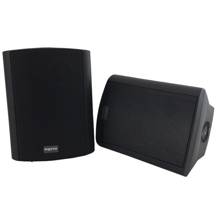 Altavoces 2.0 Autoamplificados Approx Color Negro 30w Por Canal Input 2xrca 1xjack 1x5 Pin Bt